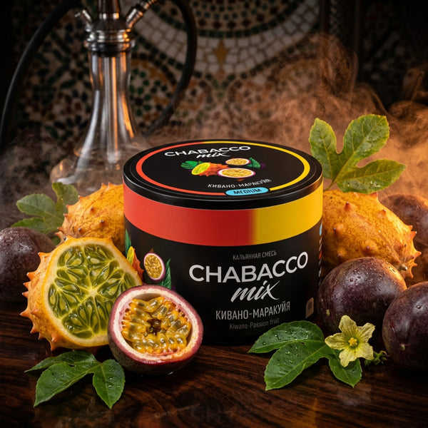 טבק לנרגילה CHABACCO מיקס אקזוטי עם פסיפלורה 50 גרם | זולסמוק