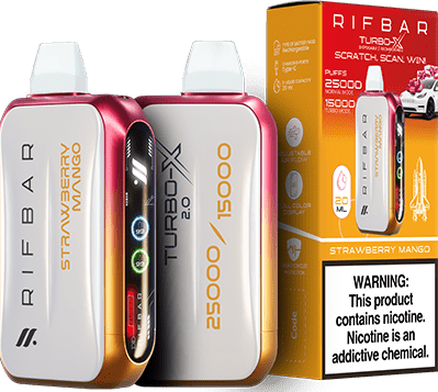 סיגריה אלקטרונית ריף בר 25,000 שאיפות | Rifbar 25K Puffs Turbo X Vape