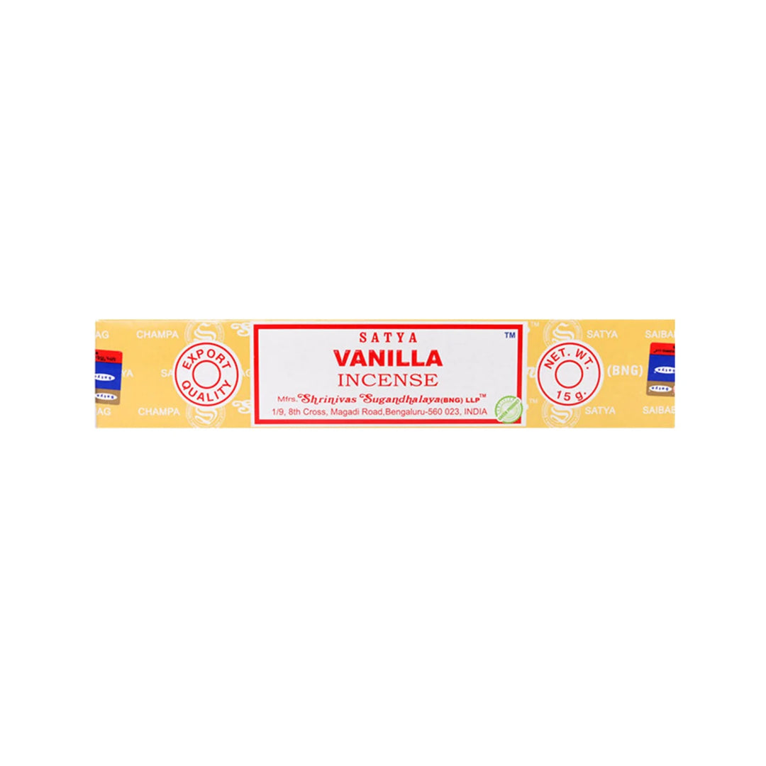 קטורת סאטיה 15 גרם ונילה Satya Incense Sticks Vanilla | זולסמוק