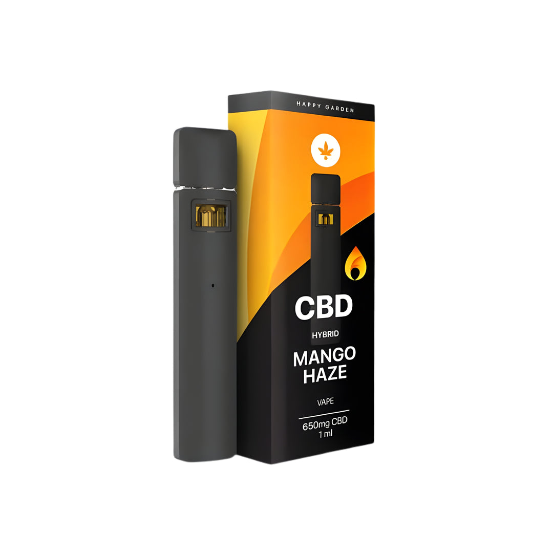וייפ סי בי די בטעם מנגו | CBD vape happy vape - mango haze