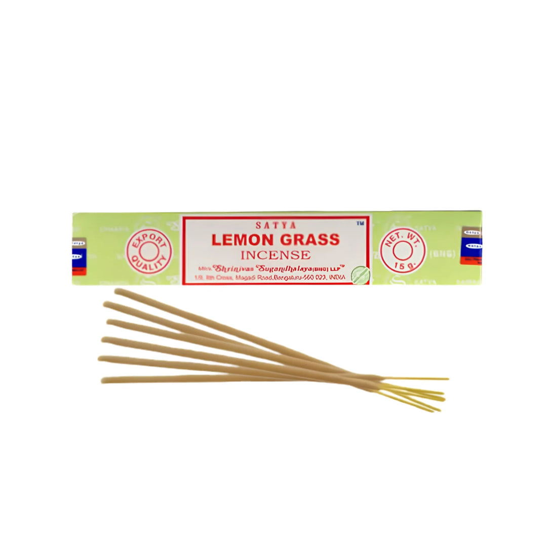 קטורת סאטיה 15 גרם למון גראס Satya Incense Sticks Lemon Grass | זולסמוק