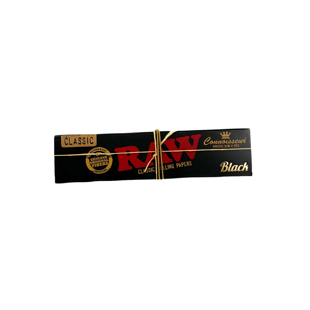 נייר גלגול רואו RAW Black King Size Slim | זולסמוק