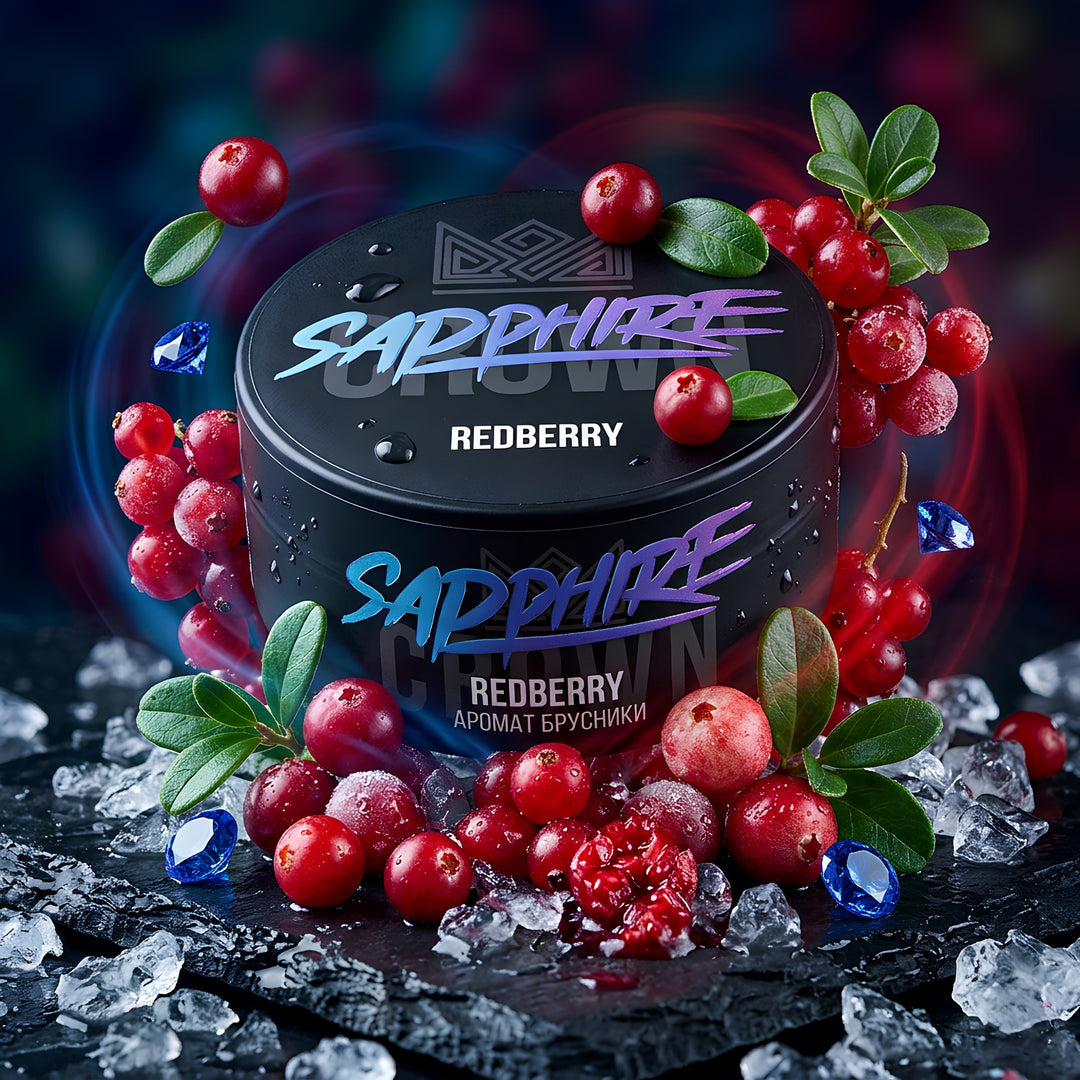 טבק לנרגילה Sapphire Crown חמוציות אדומות 60 גרם