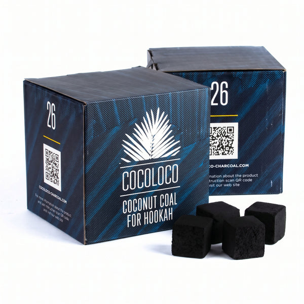 גחלי קוקוס CocoLoco 26x26 לנרגילה