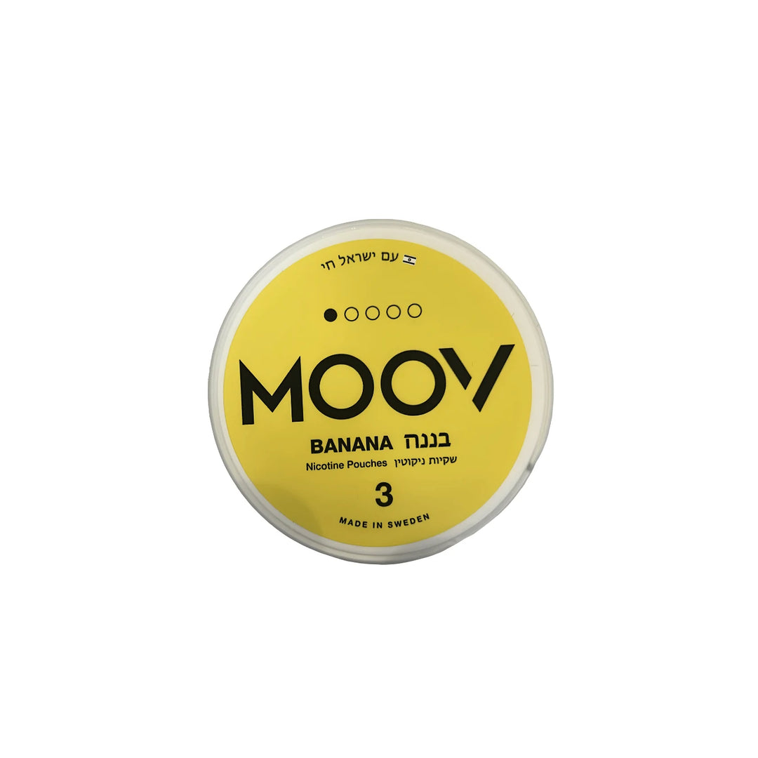 סנוס שקיקי ניקוטין MOOV בטעם בננה 3 מ״ג | זולסמוק