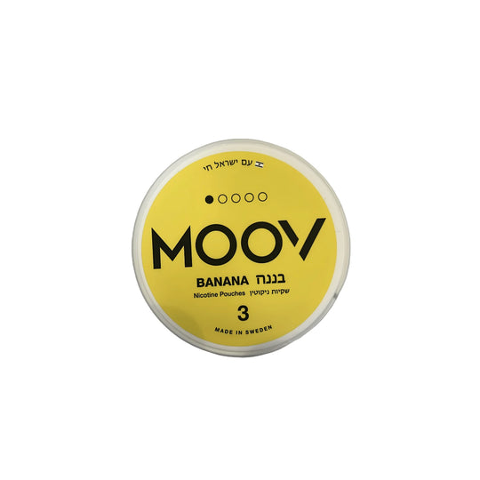 סנוס שקיקי ניקוטין MOOV בטעם בננה 3 מ״ג | זולסמוק
