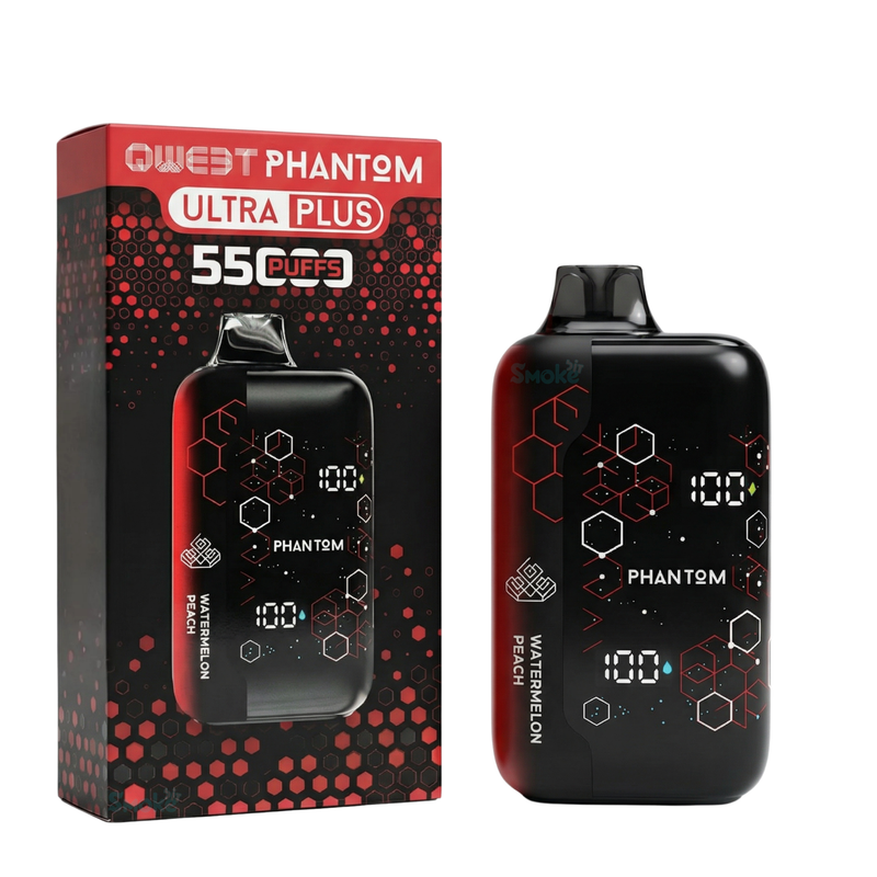 וויפ אבטיח אפרסק QWEET 55000 PUFFS