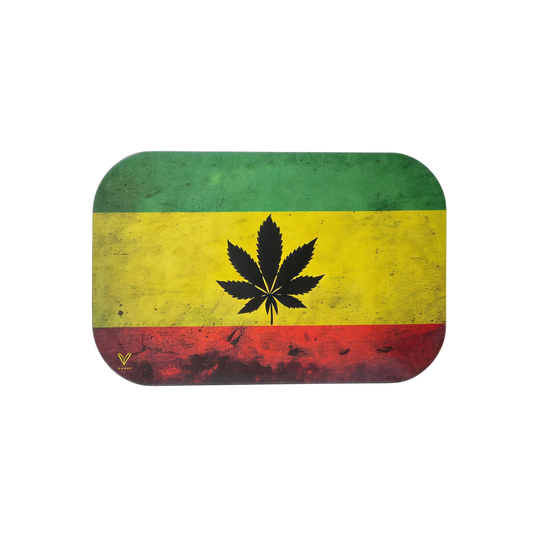 מכסה מגנטי בעיצוב - ראסטה מאן | Rolling tray lid rastaman flag