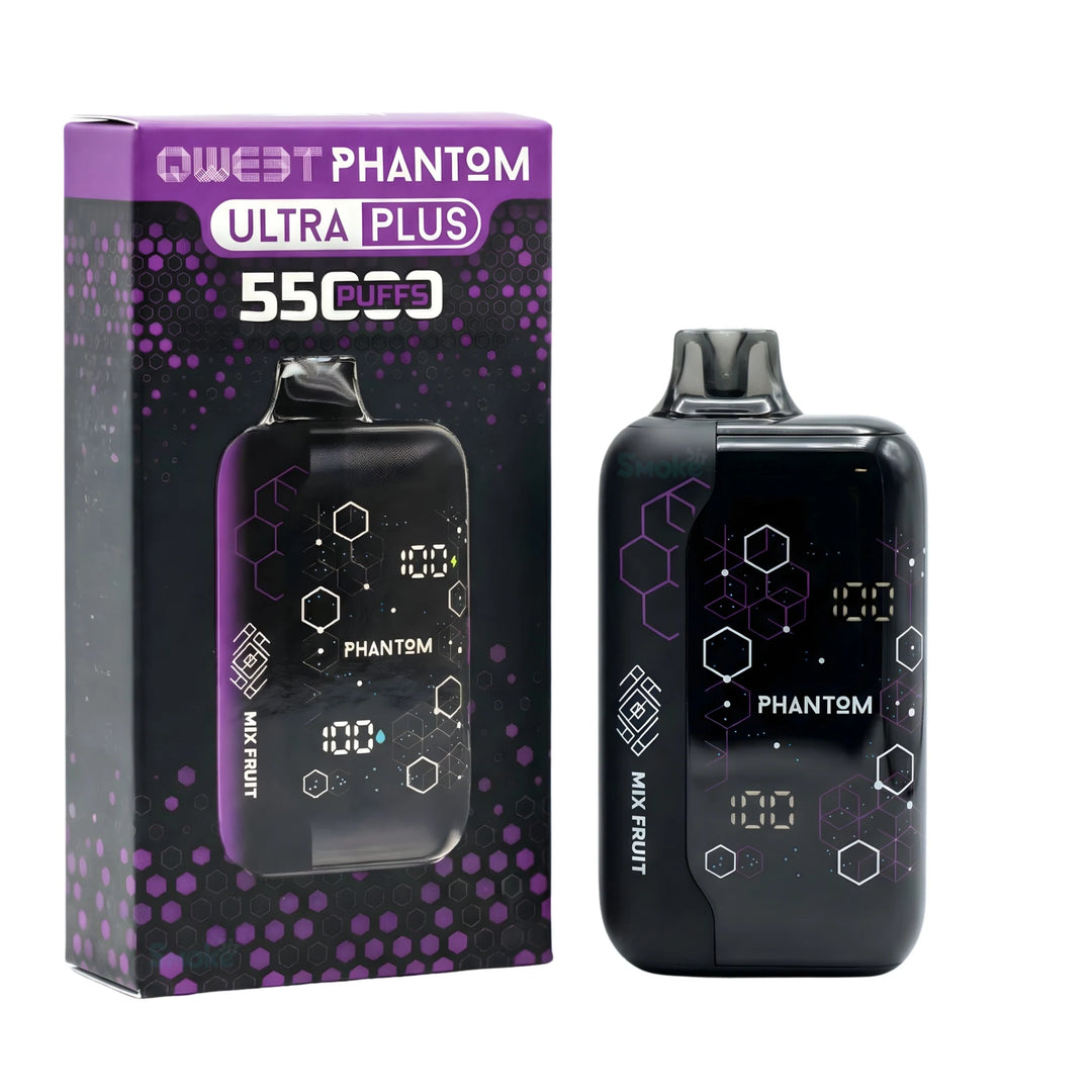 סיגריה אלקטרונית QWEET Phantom Ultra Plus 55,000 שאיפות בטעם מיקס פירות | זולסמוק