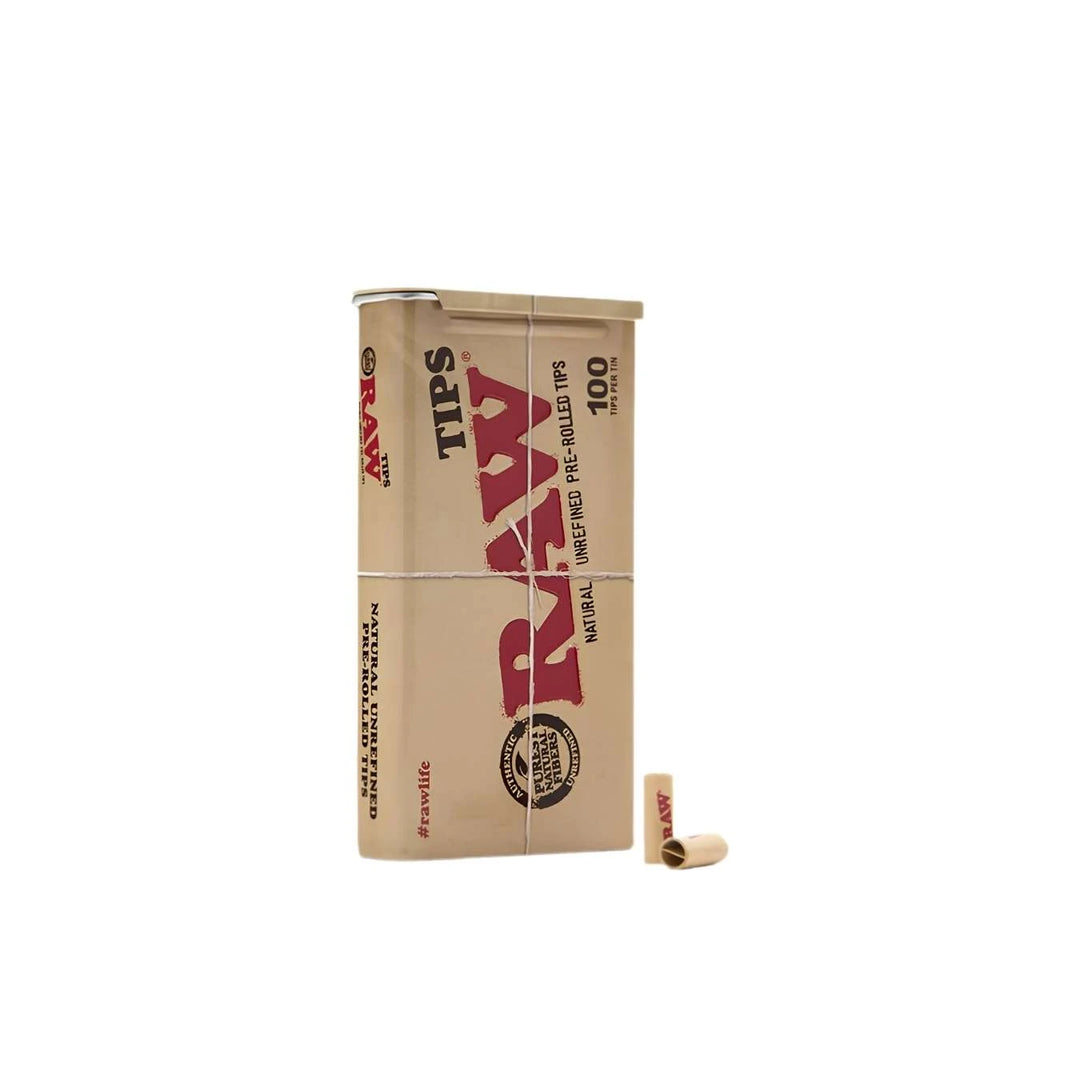פילטרים רואו 100 מגולגלים Raw 100 Pre-rolled Tips | זולסמוק