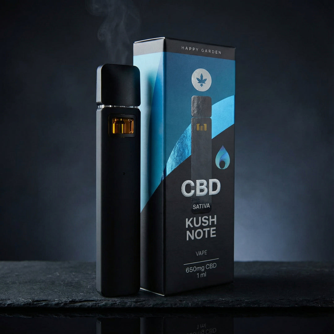 וייפ סי בי די בטעם קוש נוט | CBD vape happy vape - kush note