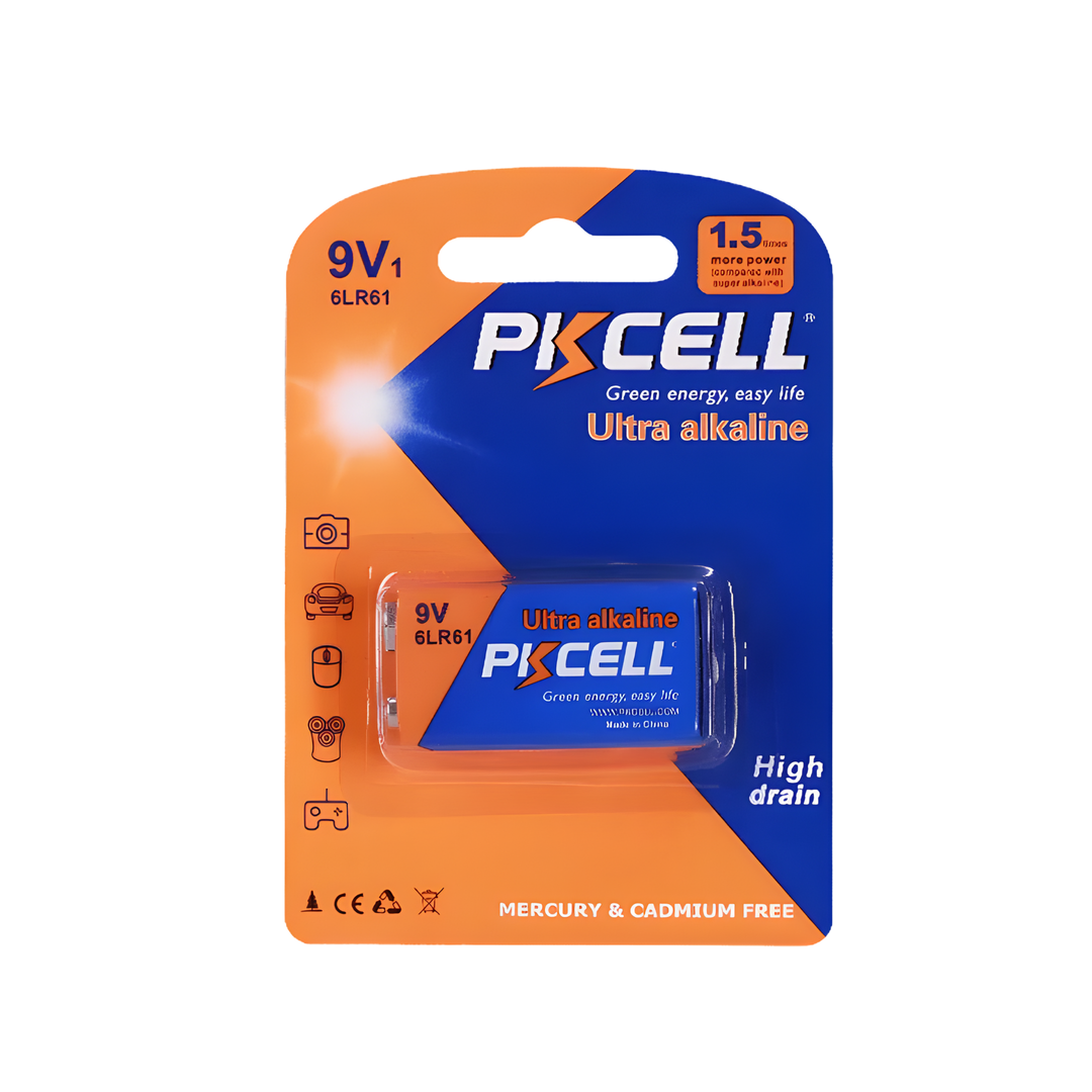 סוללות 9V של חברת PKCELL
