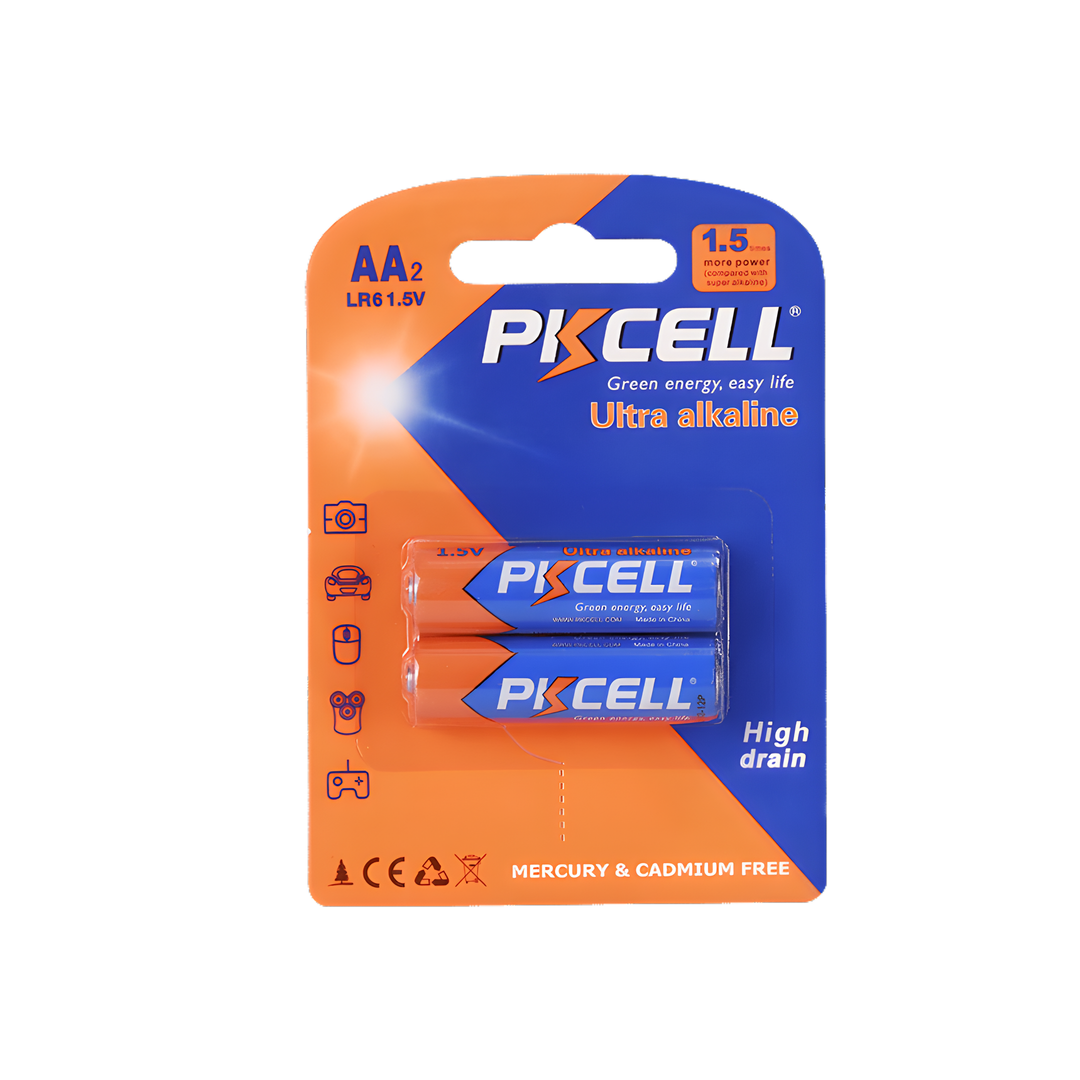 סוללות AA במארז של 2 סוללות של חברת PKCELL