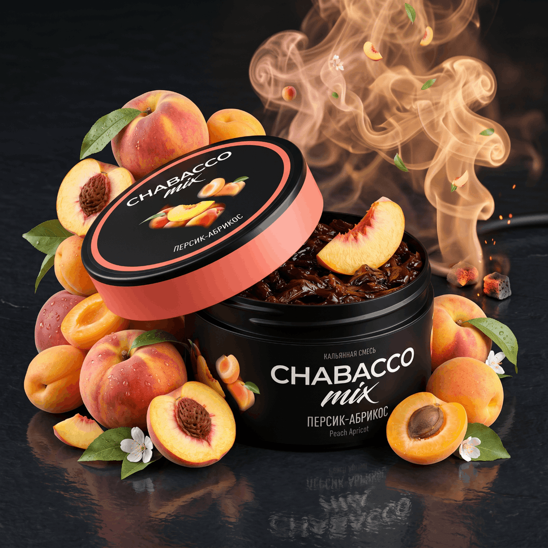 טבק לנרגילה CHABACCO בטעם משמש - 50 גרם