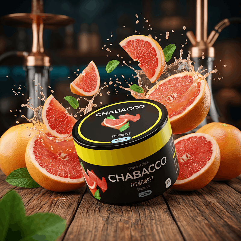 טבק לנרגילה CHABACCO בטעם אשכולית - 50 גרם