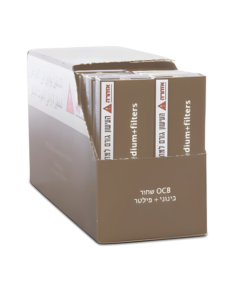 מארז או סי בי שחור בינוני עם פילטרים OCB BLACK MEDIUM + FILTERS 