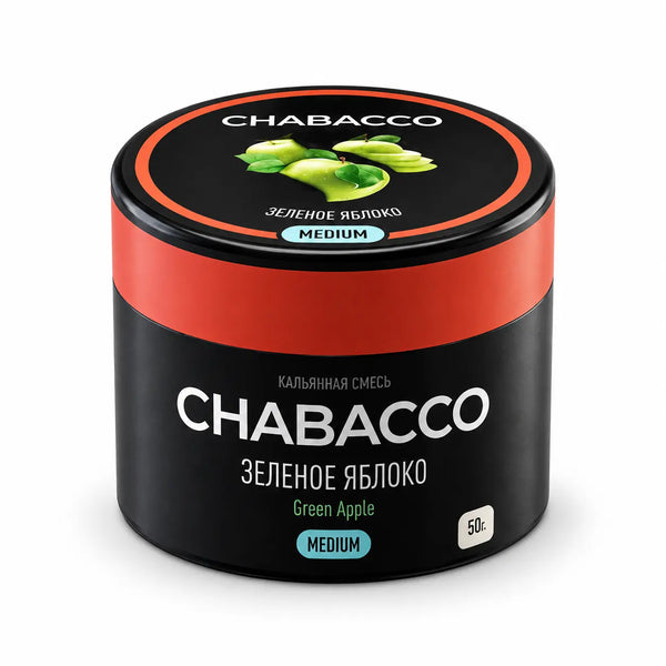 טבק לנרגילה CHABACCO תפוח 50 גרם
