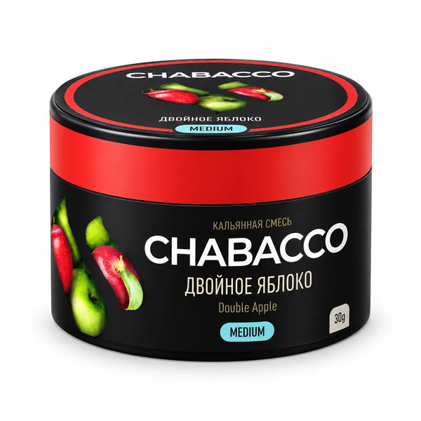 טבק לנרגילה CHABACCO שני תפוחים 50 גרם