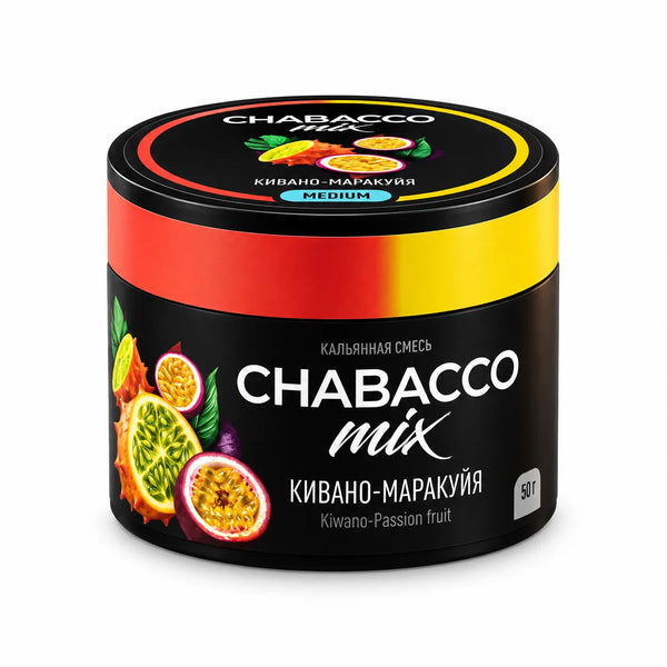 טבק לנרגילה CHABACCO מיקס אקזוטי עם פסיפלורה 50 גרם