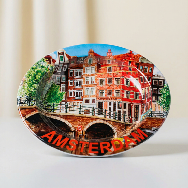 מאפרת מתכת בתי אמסטרדם | Amsterdam House Ashtray