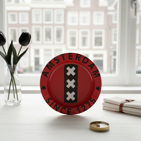 מאפרת מתכת החלונות האדומים | Amsterdam Red Light District Ashtray