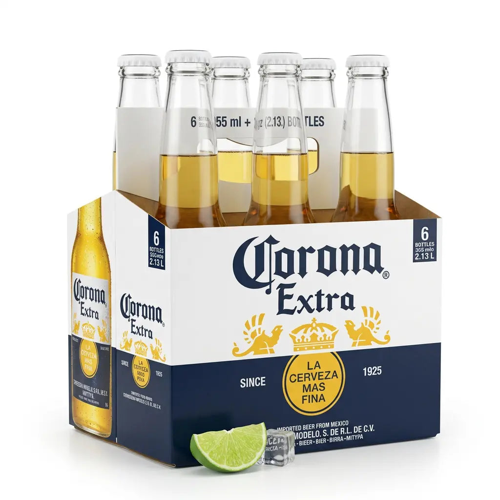 בירה קורונה בקבוק 355 מ״ל Corona Extra 355ml שישייה | זולסמוק