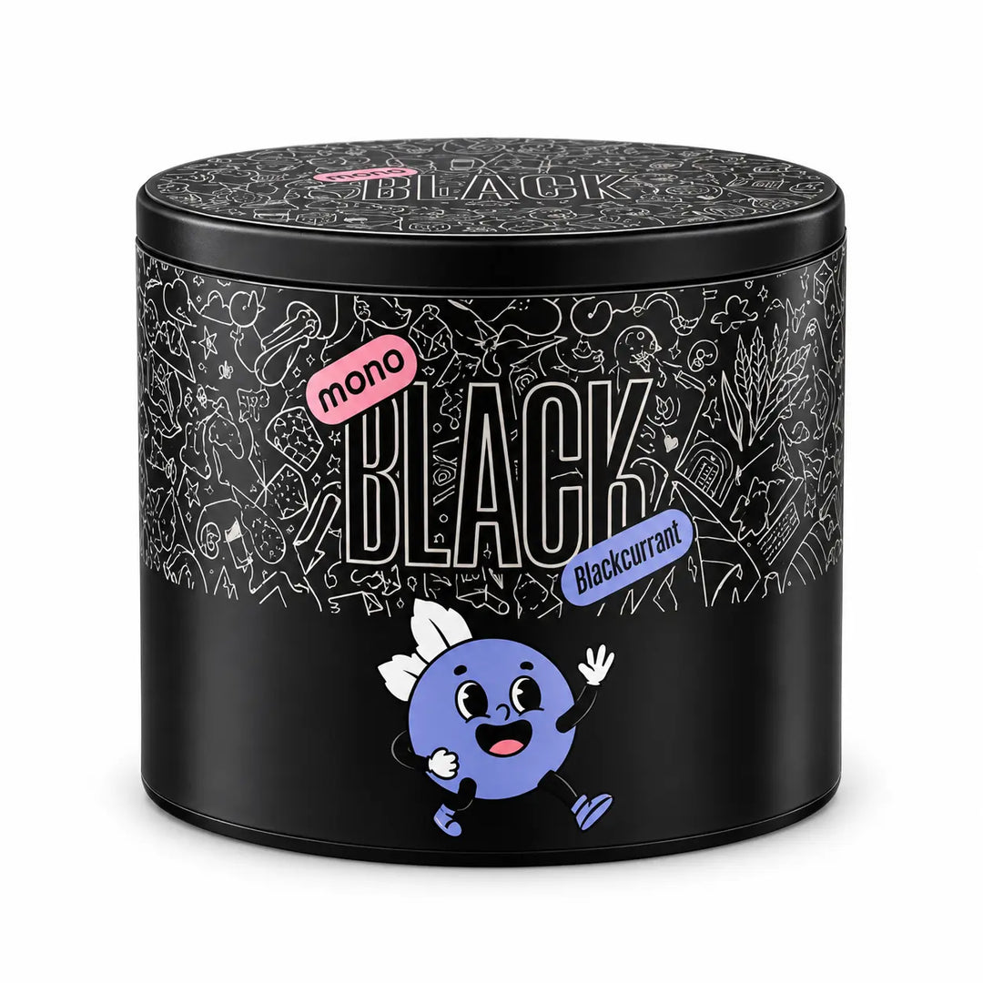 תערובת תה לנרגילה MONO BLACK דומדניות שחורות 125 גרם