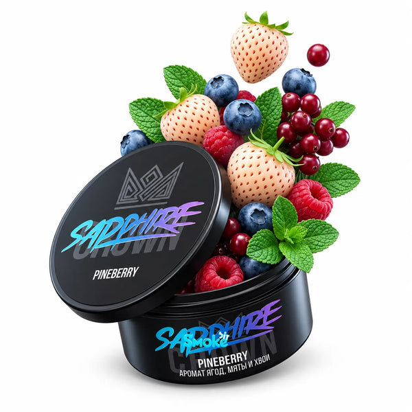 טבק לנרגילה Sapphire Crown פירות יער עם מנטה ואורן 60 גרם